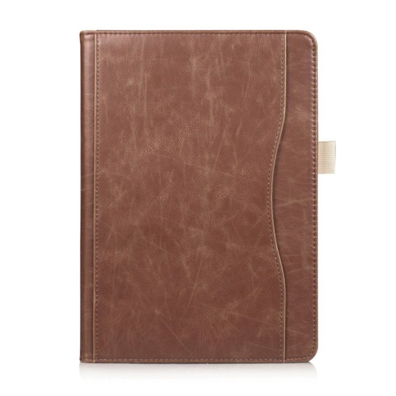 Leren Hoesje voor iPad Air / Air 2 Donkerblauw Zwart Retro Leereffect