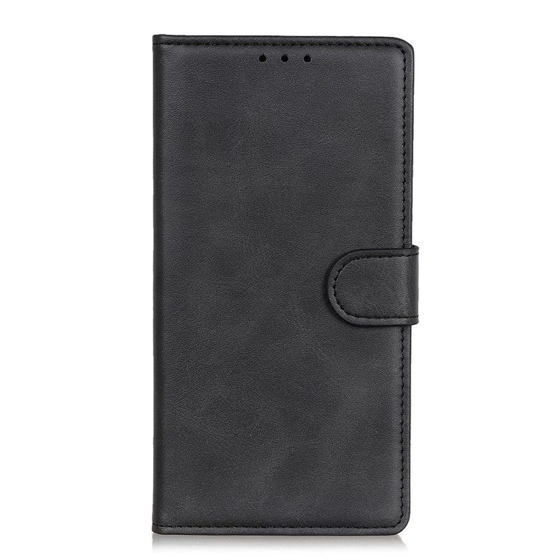 Folio-hoesje voor Xiaomi 12 Pro Retro Mat Leereffect