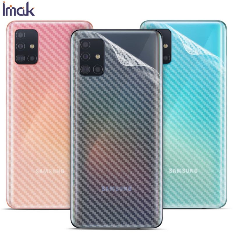 Achterbeschermfolie Samsung Galaxy A51 Carbon Imak Stijl