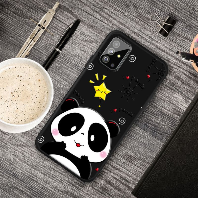 Case Hoesje Samsung Galaxy A51 Telefoonhoesje Panda-Ster