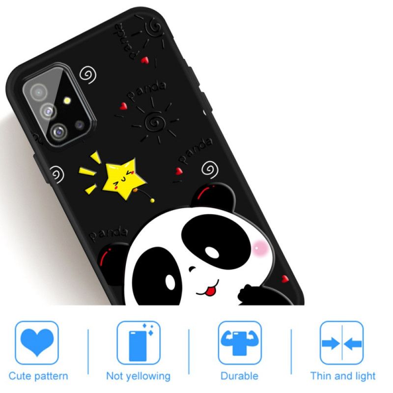 Case Hoesje Samsung Galaxy A51 Telefoonhoesje Panda-Ster