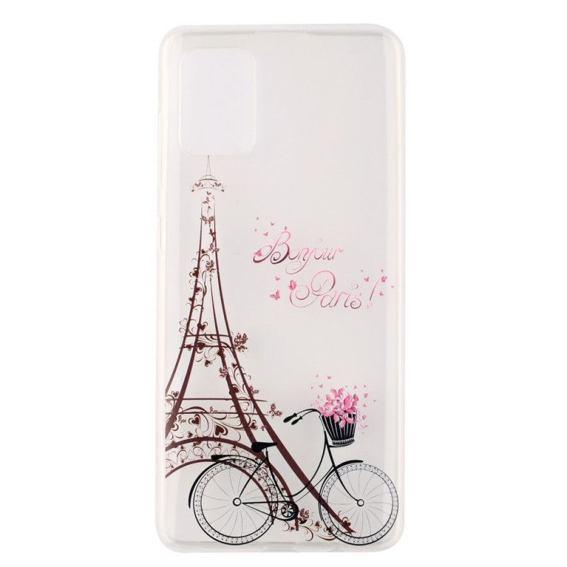 Case Hoesje Samsung Galaxy A51 Telefoonhoesje Transparant Hallo Parijs