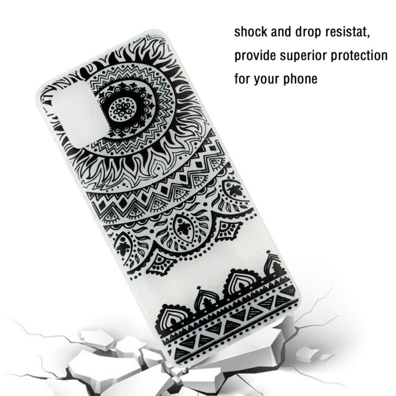 Case Hoesje Samsung Galaxy A51 Telefoonhoesje Transparante Bloemen Mandala