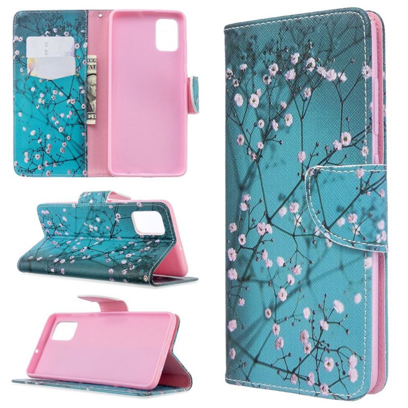 Cover Folio-hoesje Samsung Galaxy A51 Telefoonhoesje Bloeiende Boom