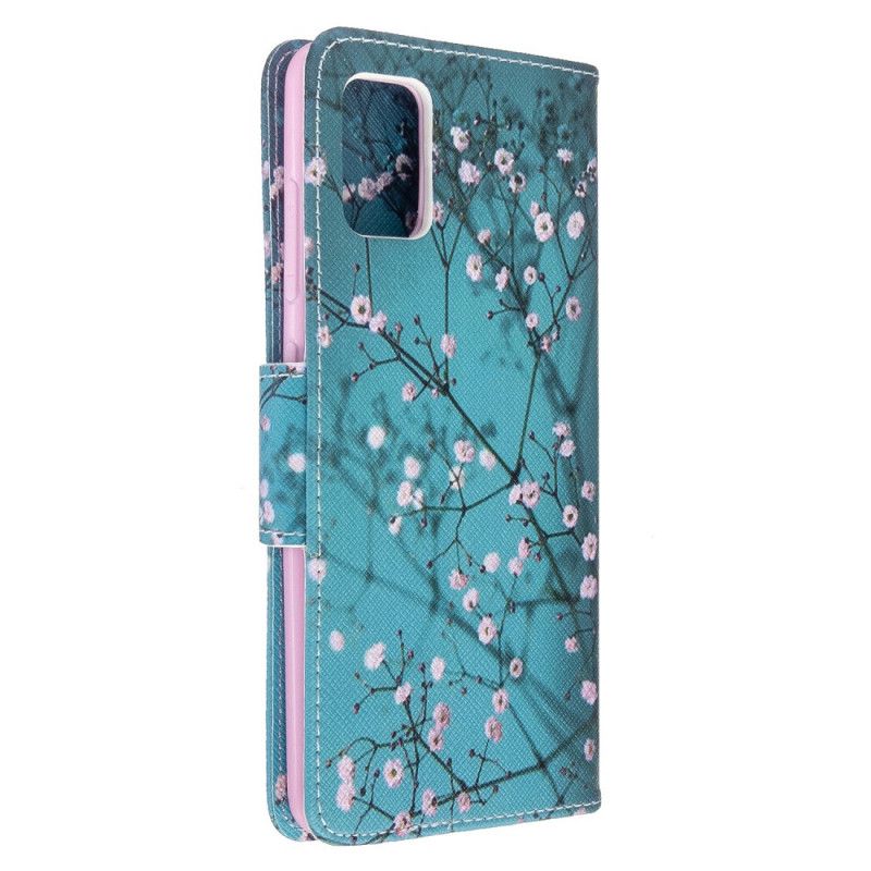 Cover Folio-hoesje Samsung Galaxy A51 Telefoonhoesje Bloeiende Boom