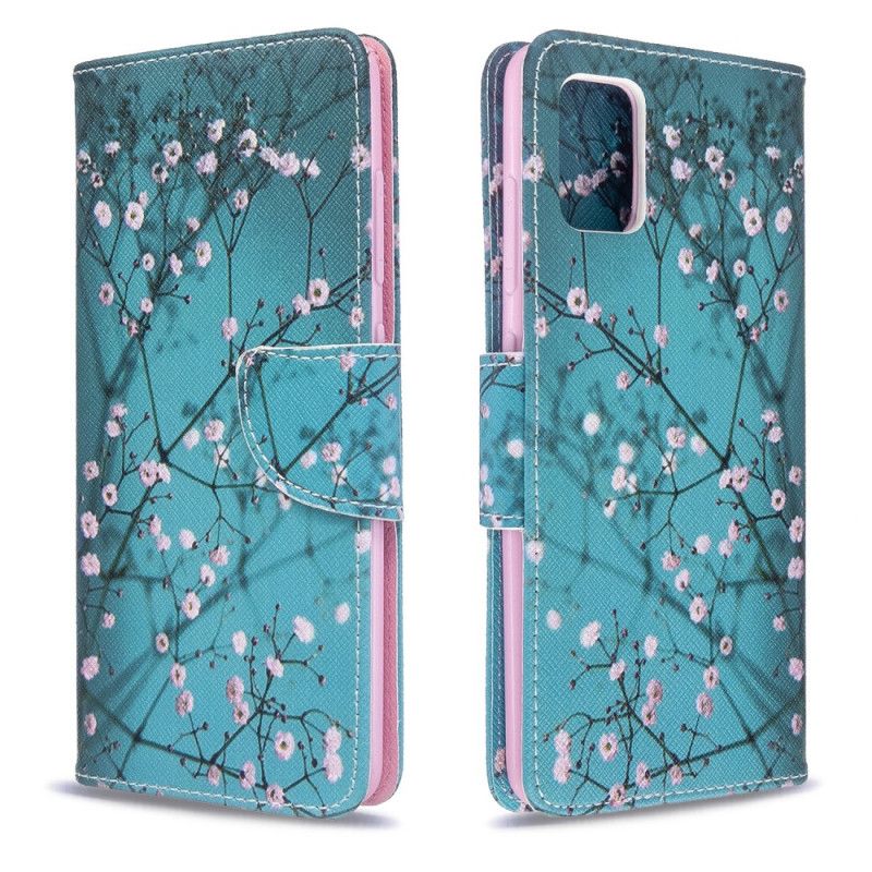 Cover Folio-hoesje Samsung Galaxy A51 Telefoonhoesje Bloeiende Boom