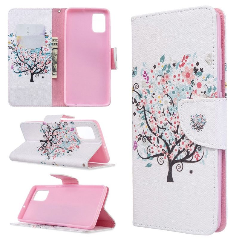 Cover Folio-hoesje Samsung Galaxy A51 Telefoonhoesje Bloemrijke Boom