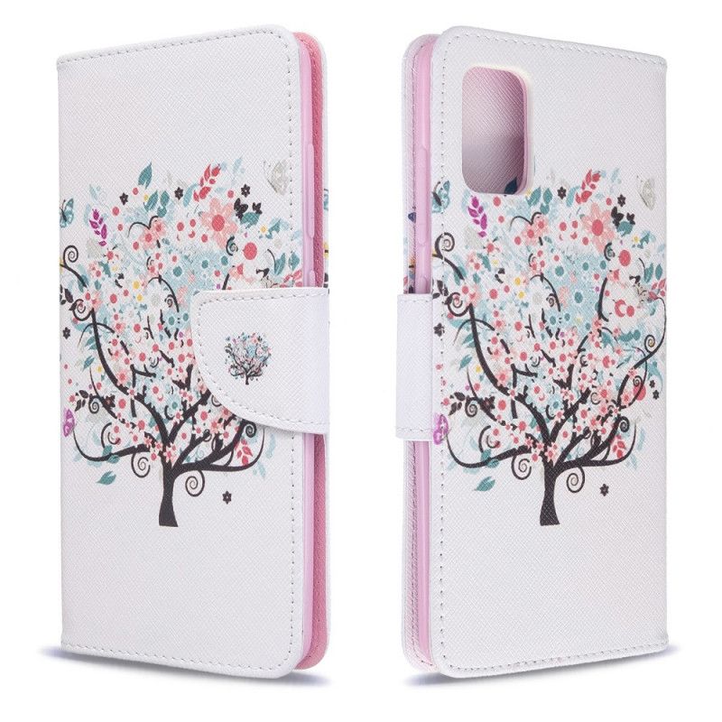 Cover Folio-hoesje Samsung Galaxy A51 Telefoonhoesje Bloemrijke Boom