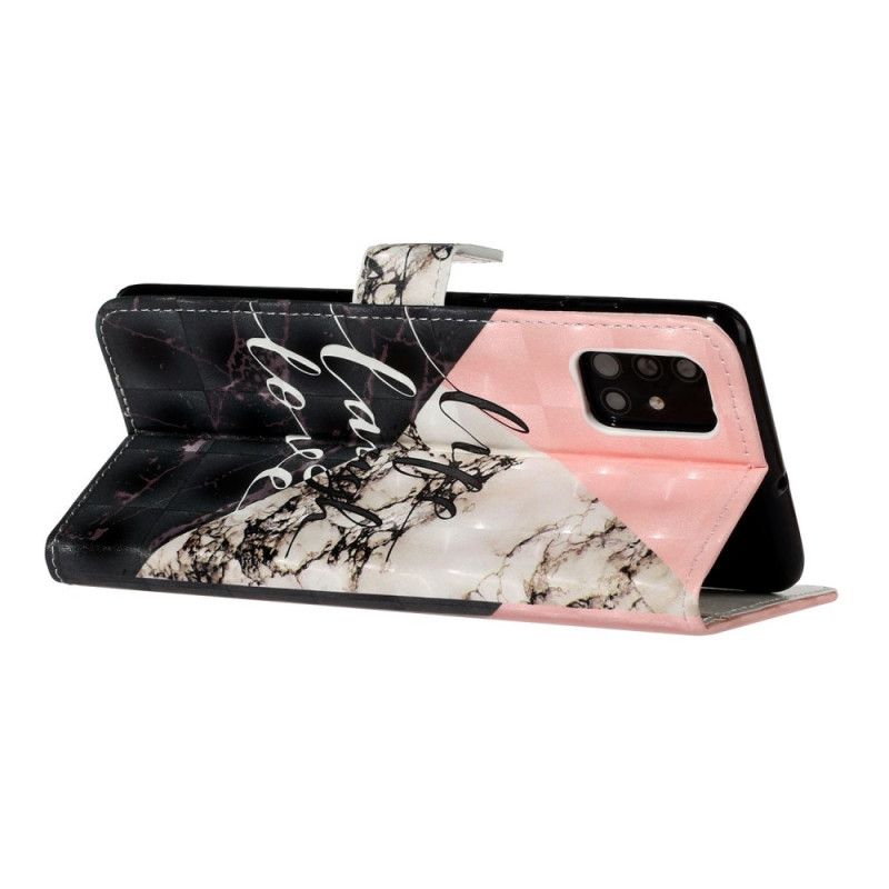 Cover Folio-hoesje Samsung Galaxy A51 Telefoonhoesje Leven Lachen Liefde