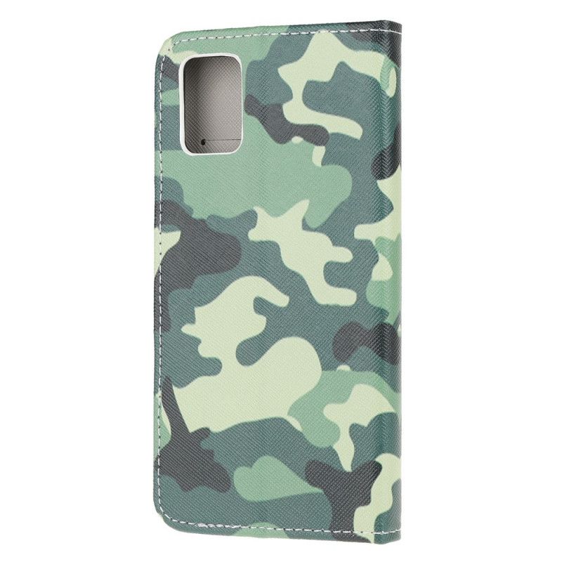 Cover Folio-hoesje Samsung Galaxy A51 Telefoonhoesje Militaire Camouflage