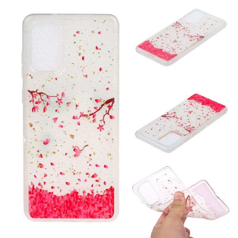 Cover Hoesje Samsung Galaxy A51 Telefoonhoesje Bloemblaadjes In Waanzin