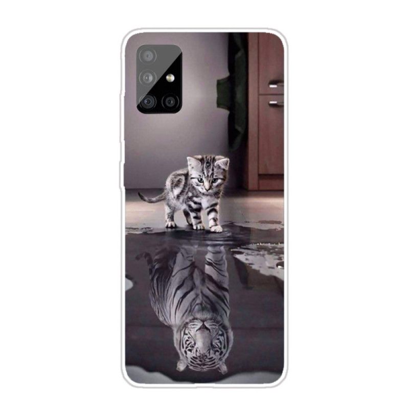 Cover Hoesje Samsung Galaxy A51 Telefoonhoesje Ernest De Tijger