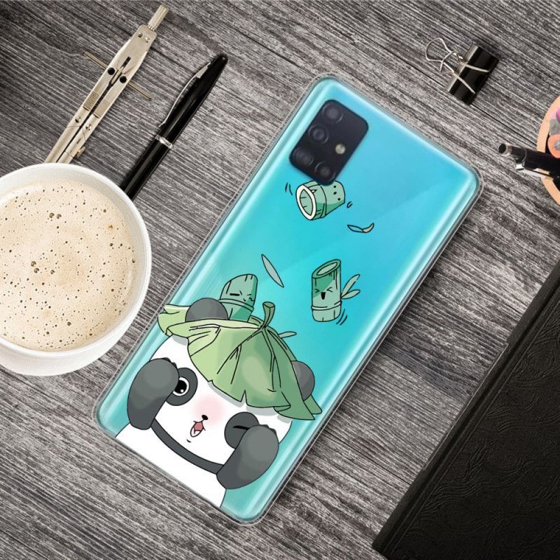 Cover Hoesje Samsung Galaxy A51 Telefoonhoesje Jonglerende Panda