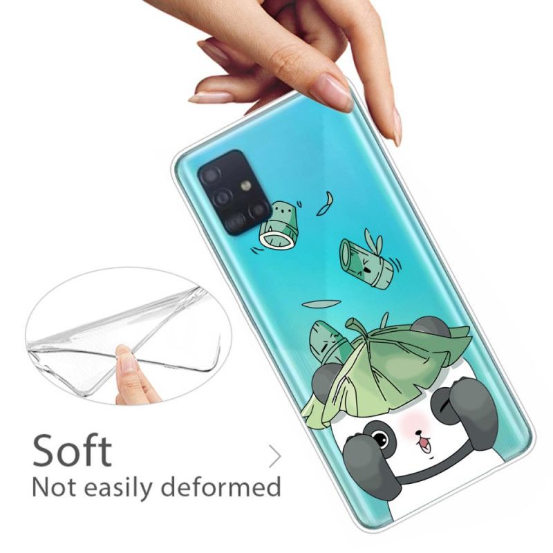 Cover Hoesje Samsung Galaxy A51 Telefoonhoesje Jonglerende Panda