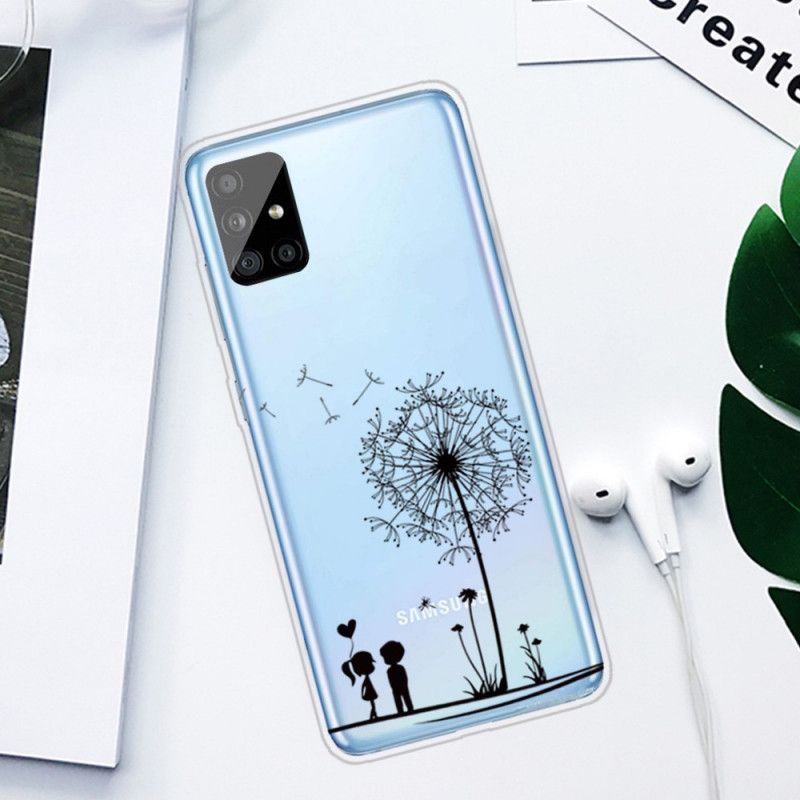 Cover Hoesje Samsung Galaxy A51 Telefoonhoesje Paardenbloemliefde