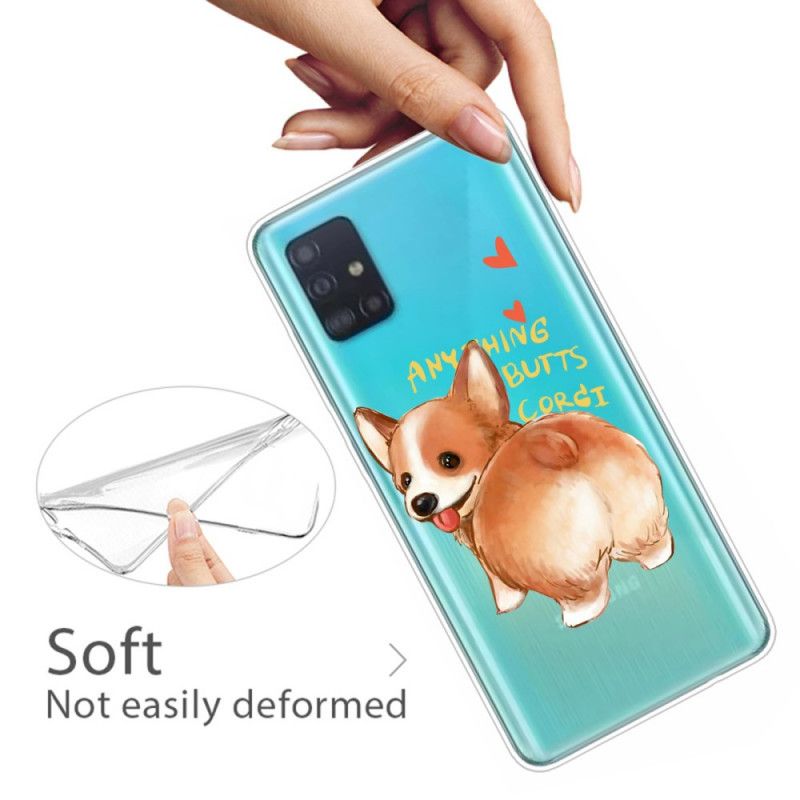 Hoesje Samsung Galaxy A51 Hond Kust Mijn Reet