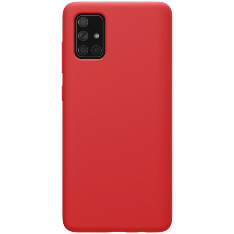 Hoesje Samsung Galaxy A51 Rood Zwart Serie Nillkin Flex Pure