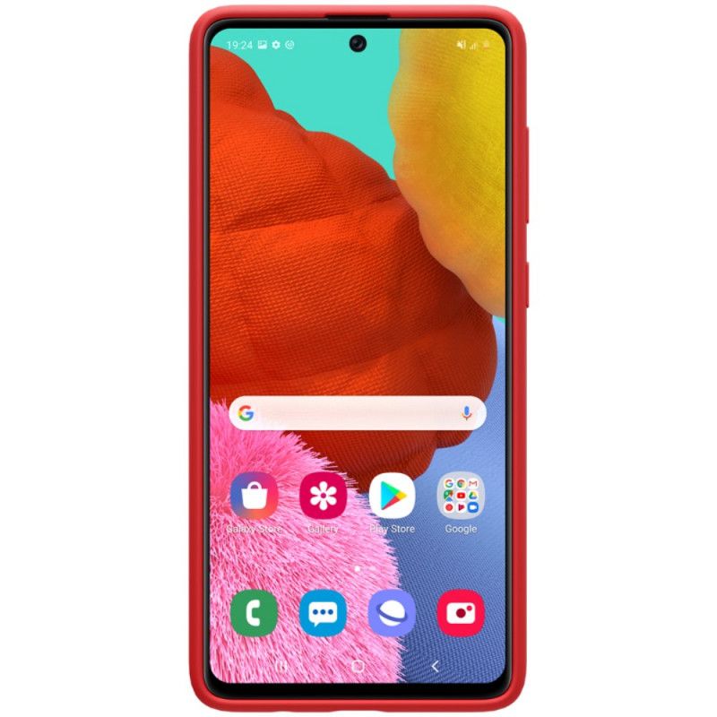 Hoesje Samsung Galaxy A51 Rood Zwart Serie Nillkin Flex Pure