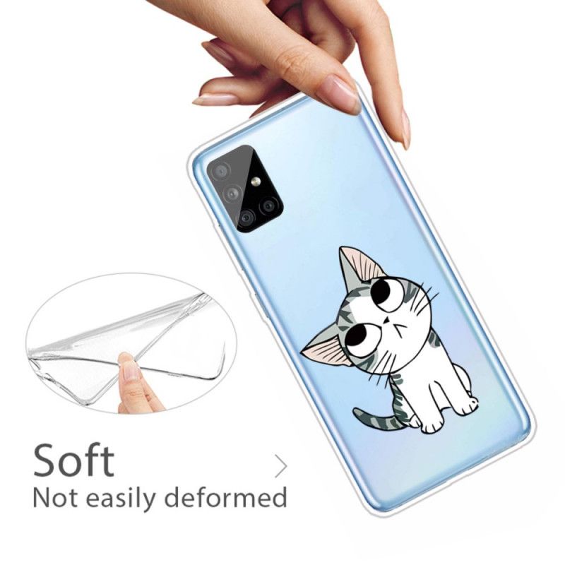 Hoesje Samsung Galaxy A51 Telefoonhoesje Charmante Kat