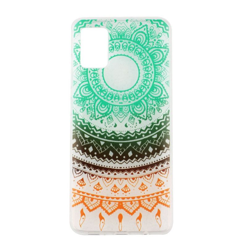 Hoesje Samsung Galaxy A51 Transparante Donkergekleurde Mandala