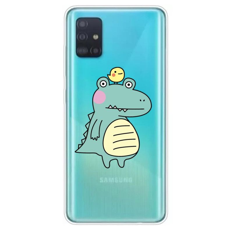 Hoesje voor Samsung Galaxy A51 Cartoon Dinosaurus