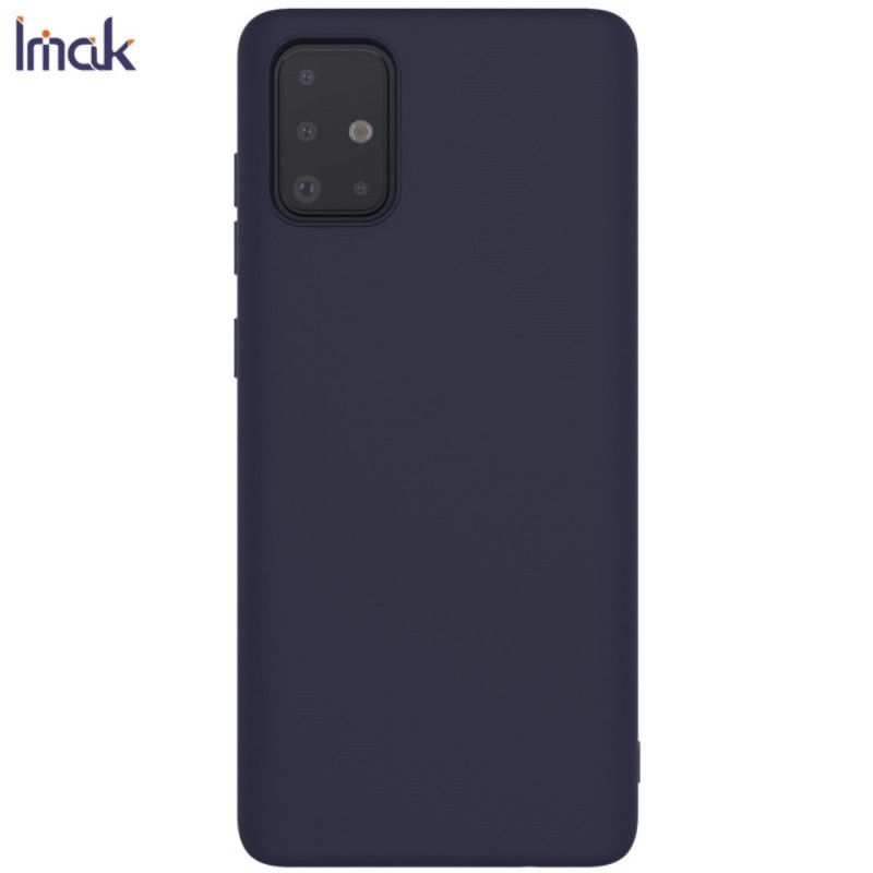 Hoesje voor Samsung Galaxy A51 Donkerblauw Zwart Frosted Imak