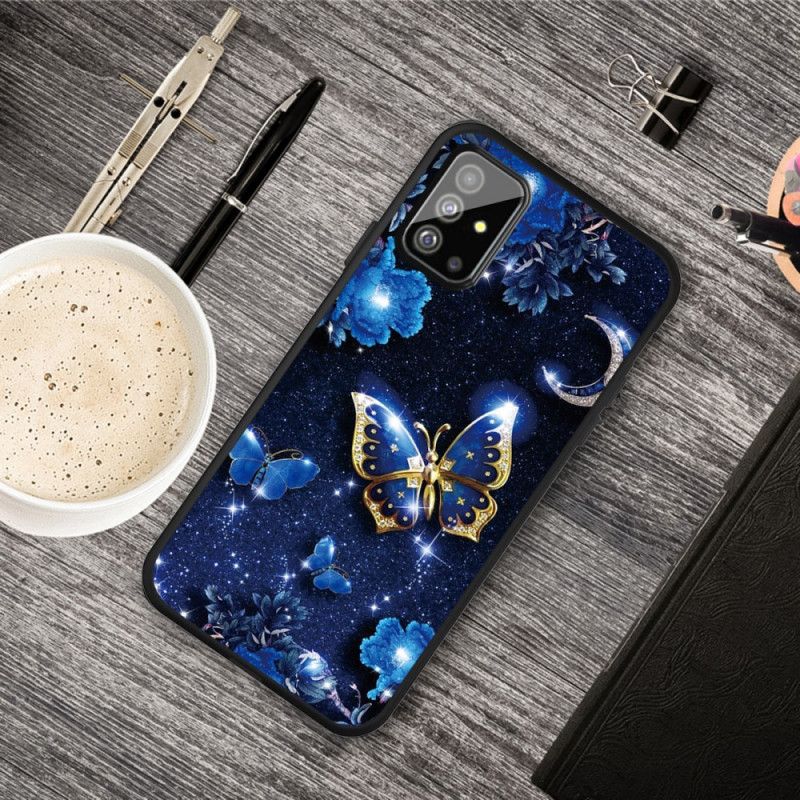 Hoesje voor Samsung Galaxy A51 Gouden Vlinder