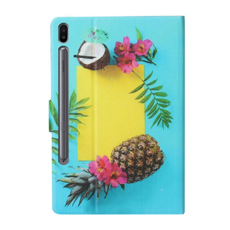 Bescherming Hoesje Samsung Galaxy Tab S6 Telefoonhoesje Exotisch Fruit