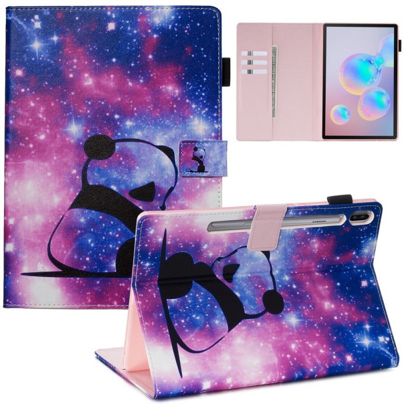 Bescherming Hoesje Samsung Galaxy Tab S6 Telefoonhoesje Ruimtepanda