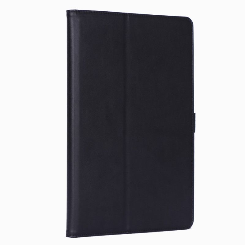 Cover Samsung Galaxy Tab S6 Paars Zwart Lederen Stijl Met Riem