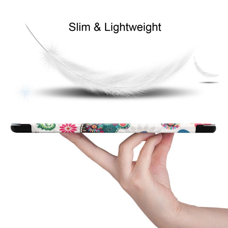 Smart Case Samsung Galaxy Tab S6 Retro Vlinders En Bloemen