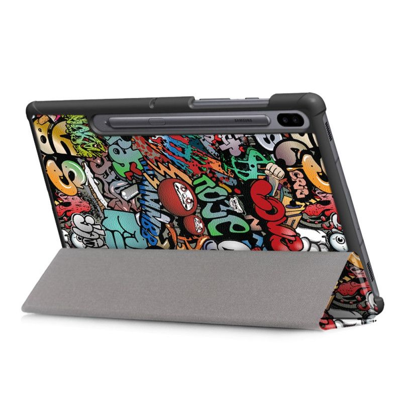 Smartcase Samsung Galaxy Tab S6 Graffiti Potloodhouder