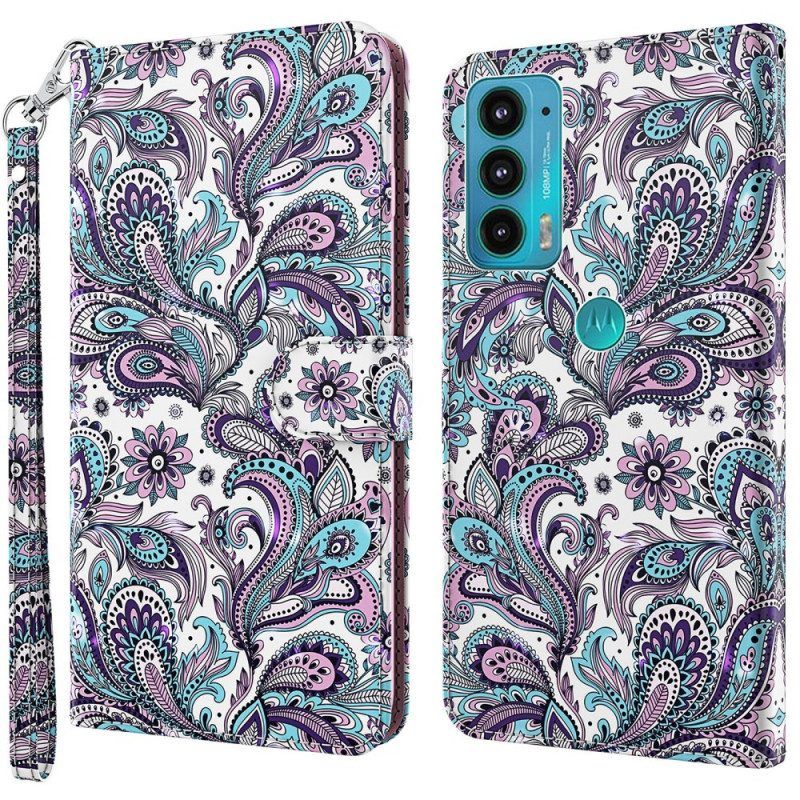 Flip Case voor Moto E40 / E30 / E20 Paisley