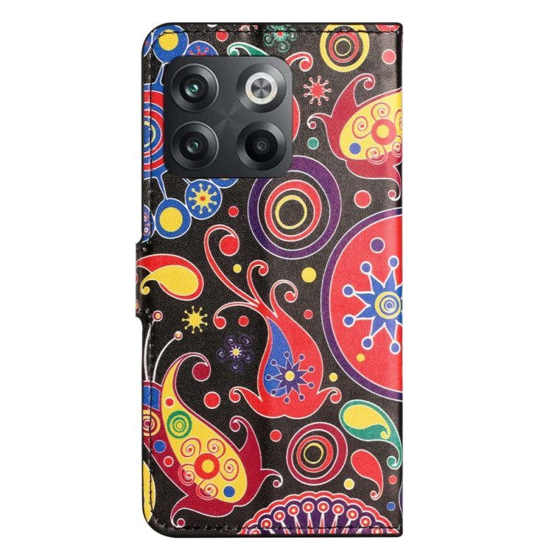 Flip Case voor OnePlus 10T 5G Galaxy Patroon