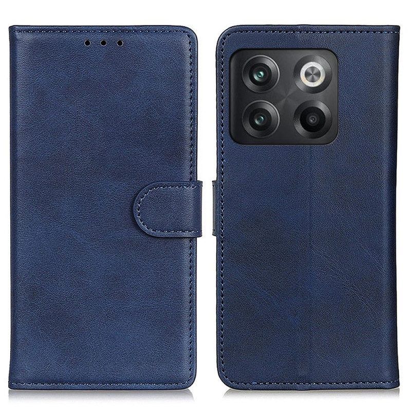 Flip Case voor OnePlus 10T 5G Mat Kunstleer