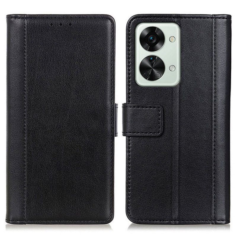 Flip Case voor OnePlus Nord 2T 5G Stijl Leer