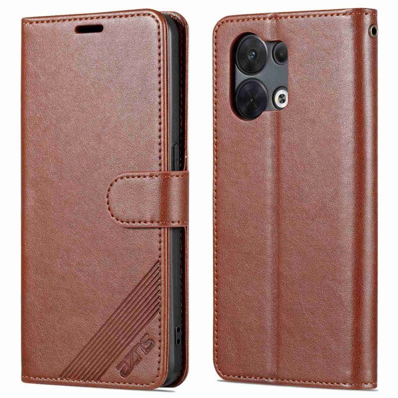 Flip Case voor Oppo Reno 8 Azns Kunstleer