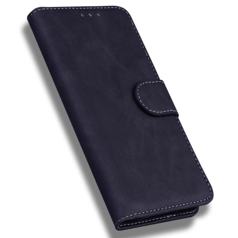 Flip Case voor Oppo Reno 8 Couture-leereffect