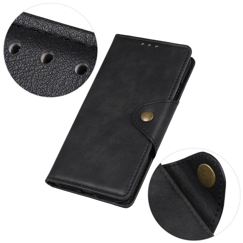 Flip Case voor Oppo Reno 8 Magnetische Knop