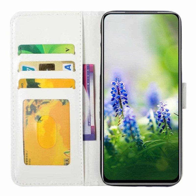 Flip Case voor Oppo Reno 8 Met Ketting Riem Dromenvanger