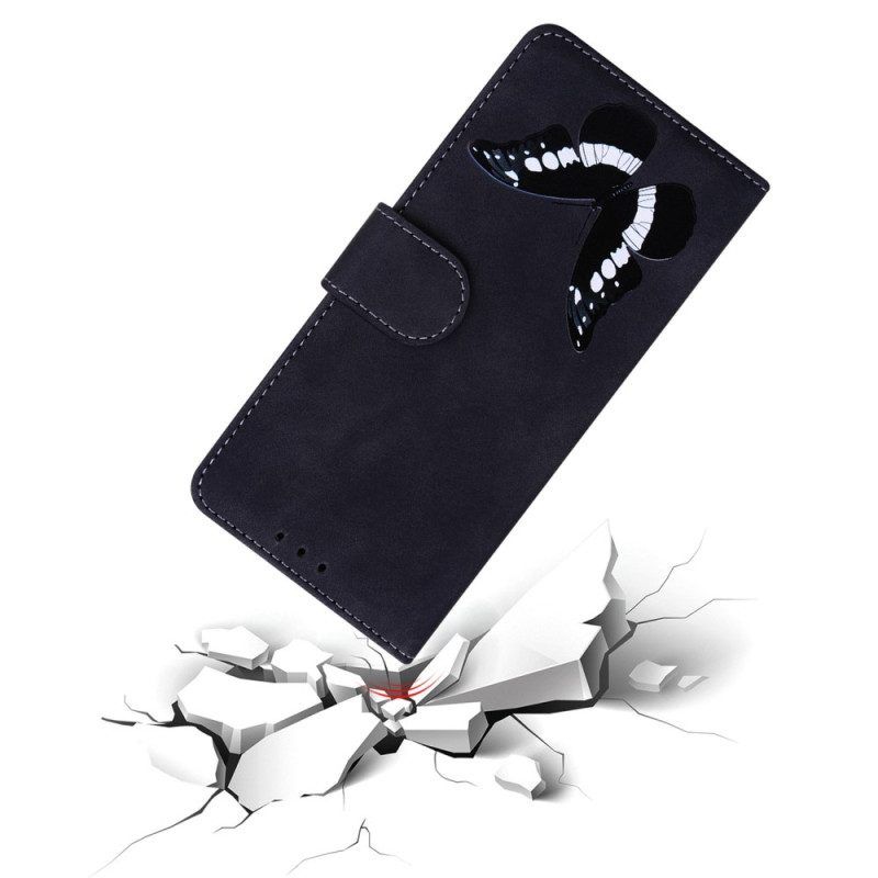 Flip Case voor Samsung Galaxy A14 / A14 5G Vlinder Ontwerp