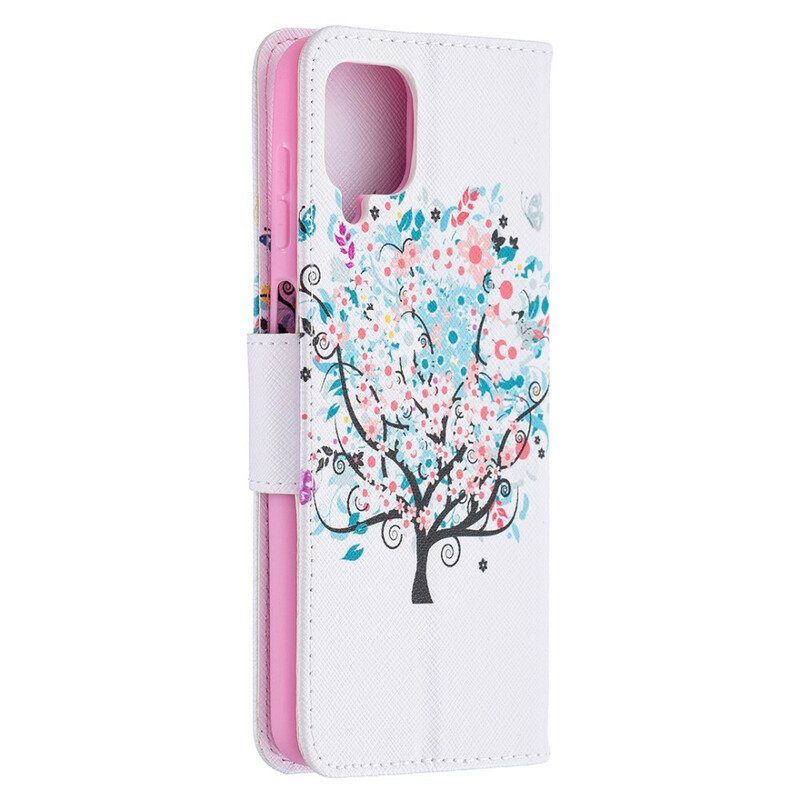 Flip Case voor Samsung Galaxy M12 / A12 Gebloeide Boom