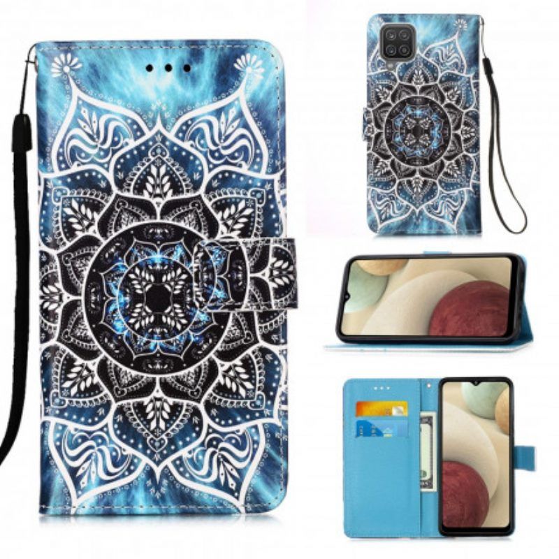 Flip Case voor Samsung Galaxy M12 / A12 Mandala In De Lucht