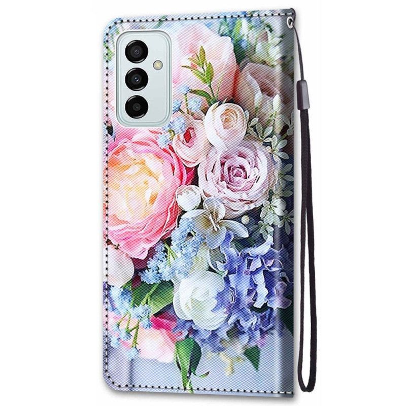 Flip Case voor Samsung Galaxy M23 5G Bloemen Wonder