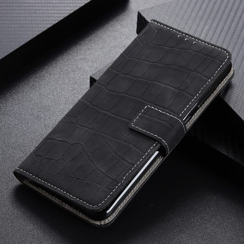 Flip Case voor Samsung Galaxy M23 5G Krokodillenhuidstijl