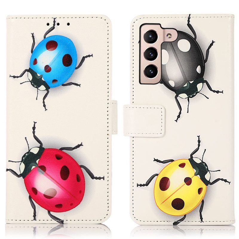 Flip Case voor Samsung Galaxy S22 5G Lieveheersbeestje