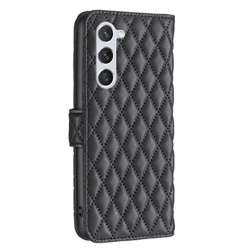 Flip Case voor Samsung Galaxy S23 5G Gewatteerde Binfen Kleur