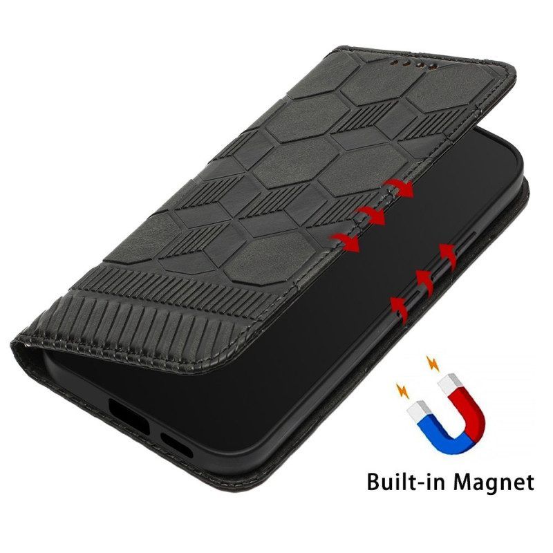 Flip Case voor Samsung Galaxy S23 Plus 5G Met Ketting Voetbalstijl Met Bandjes