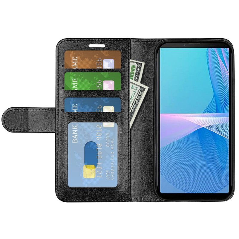 Flip Case voor Sony Xperia 10 IV Vintage Kunstleer