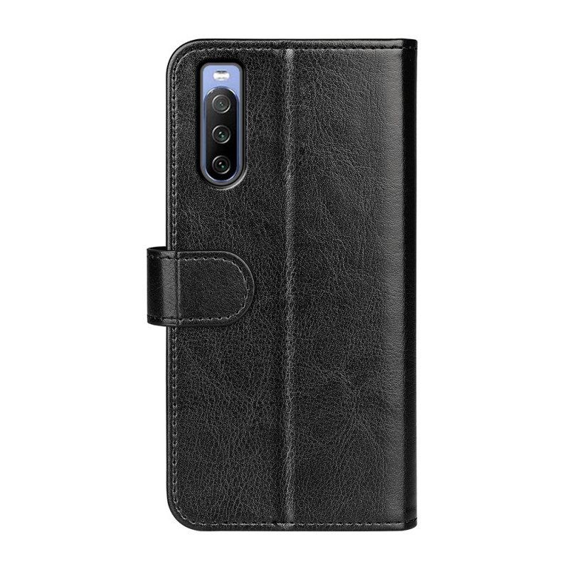 Flip Case voor Sony Xperia 10 IV Vintage Kunstleer